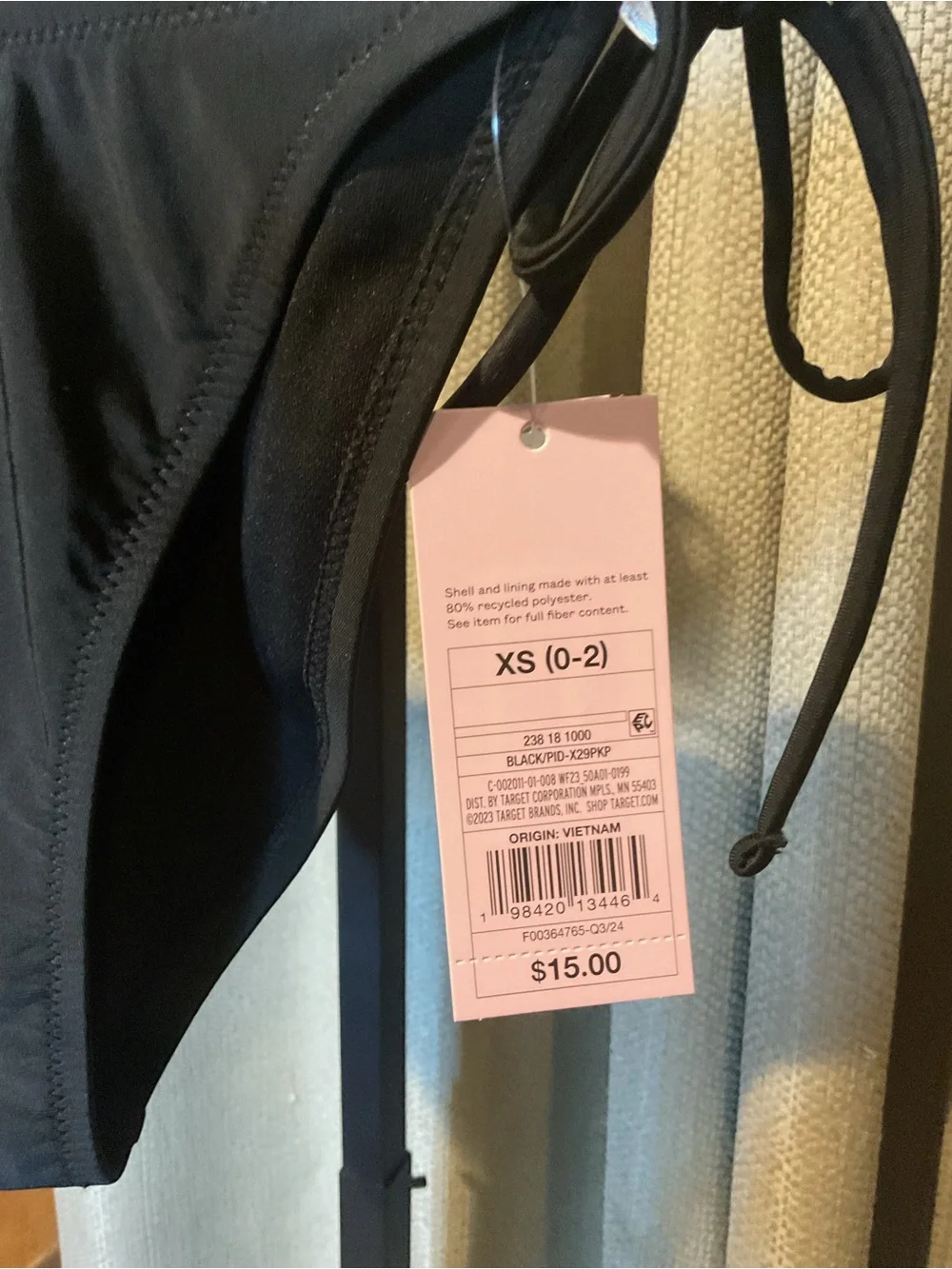 NWT Wild Fable Black Side-Tie Bikini Bottoms‎ XS
